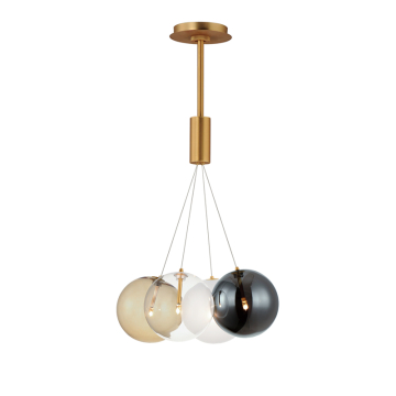 ET2 Burst 4-Light LED Pendant - 3000K - 120V - Gold / Mixed