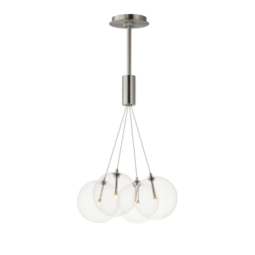 ET2 Burst 4-Light LED Pendant - 3000K - 580 Lumens - 120V - Clear Glass