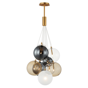 ET2 Burst 9-Light LED Pendant - 3000K - 120V - Gold / Mixed