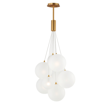 ET2 Burst 9-Light LED Pendant - 3000K - 120V - Gold / Frost