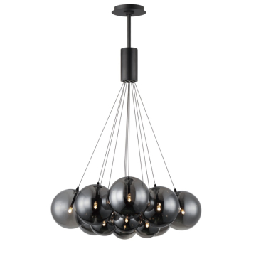 ET2 Burst 12-Light LED Pendant - 3000K - 1,750 Lumens - 120V - Smoke Glass