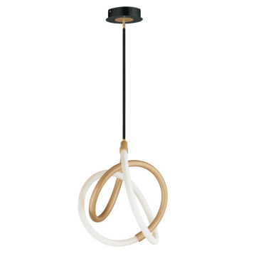 ET2 Mobius 12" LED Pendant - 3000K - 900 Lumens - 120V - Black / Gold