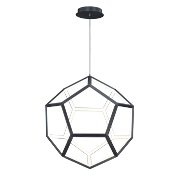 ET2 Penta 22" LED Pendant - 3000K - 3,720 Lumens - 120V - Black