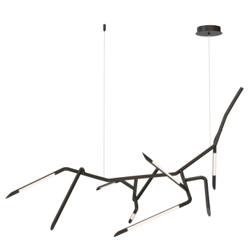 ET2 Scion 50" LED Chandelier - 800 Lumens - 4.5W - 3000K - 120-277V - Black