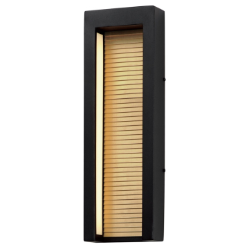 ET2 Alcove 20" LED Outdoor Wall Sconce - 3000K - 600 Lumens - 120V - Black / Gold