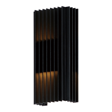 ET2 Rampart 12" LED Outdoor Wall Sconce - 3000K - 400 Lumens - 120V - Black 