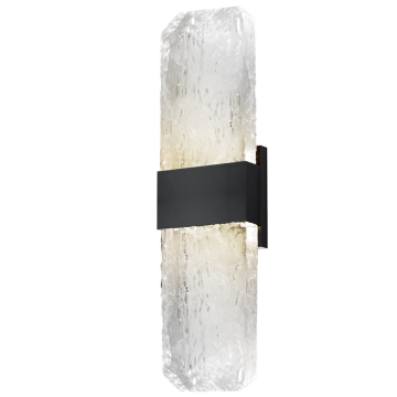 ET2 Rune 19" LED Outdoor Wall Sconce - 3000K - 650 Lumens - 120V - Black