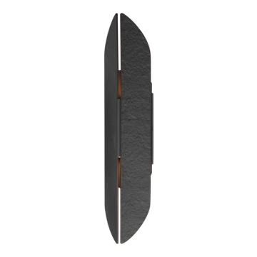 ET2 Tectonic 22" LED Outdoor Wall Sconce - 3000K - 560 Lumens - 120V - Black / Antique Brass