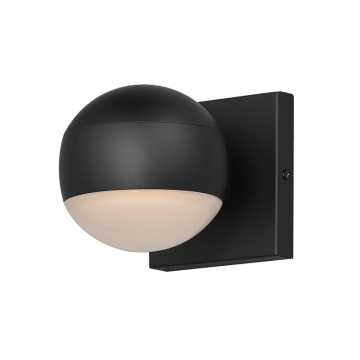 ET2 Modular Globe LED Outdoor Wall Sconce - 3000K - 450 Lumens - 120-277V - Black