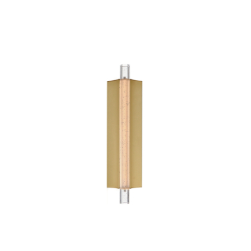 ET2 Hyperion 18" LED Wall Sconce - 200 Lumens - 8W - 3000K - 120-277V - Gold - Clear Crystal Glass