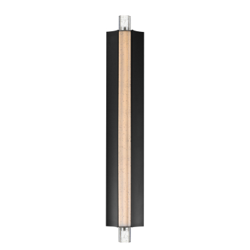 ET2 Hyperion 30" LED Wall Sconce - 270 Lumens - 14W - 3000K - 120-277V - Black - Clear Crystal Glass