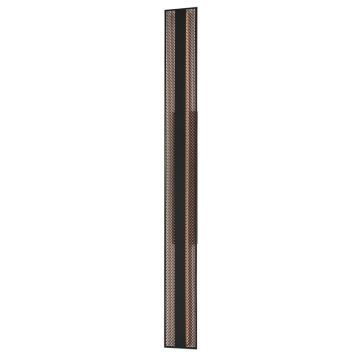 ET2 Interlace 60" LED Outdoor Wall Sconce - 3000K - 120V - Black/Aged Copper
