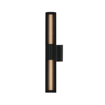 ET2 Citadel 24" LED Outdoor wall sconce - 1,300 Lumens - 9.5W - 3000K - 120-277V - Black