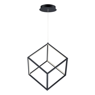 ET2 4 Square LED Pendant - 3000K - 1,500 Lumens - 120V - Black