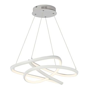 ET2 Twisted 25" LED Pendant - 3000K - 2,340 Lumens - 120-277V - Matte White