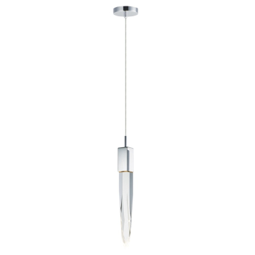 ET2 Quartz 21" LED Pendant - 3000K - 480 Lumens - 120V - Polished Chrome