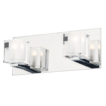 ET2 Blocs 2-Light Vanity Light - 3000K - 880 Lumens - 120V - Polished Chrome
