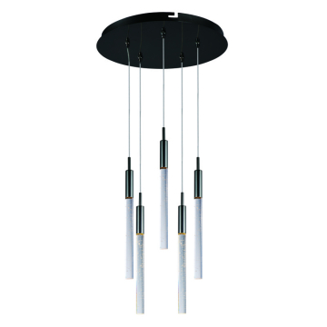 ET2 Scepter 5-Light LED Pendant - 3000K - 2,625 Lumens - 120V - Black Chrome