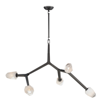ET2 Blossom 5-Light LED Pendant - 3000K - 2,000 Lumens - 120V - Black