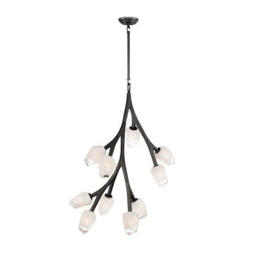ET2 Blossom 10-Light LED Pendant - 3000K - 4,000 Lumens - 120V - Black