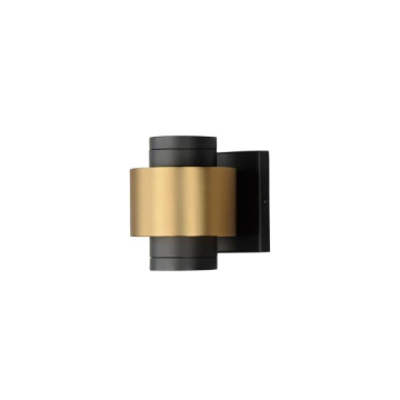 ET2 Reveal Small LED Outdoor Wall Sconce - 3000K - 120V - Black / Gold