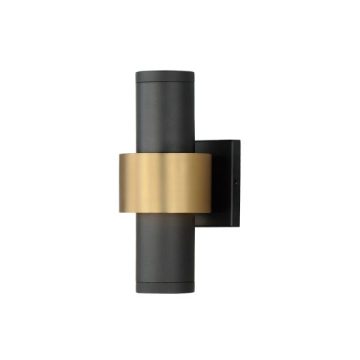 ET2 Reveal Medium LED Outdoor Wall Sconce - 3000K - 120V - Black / Gold