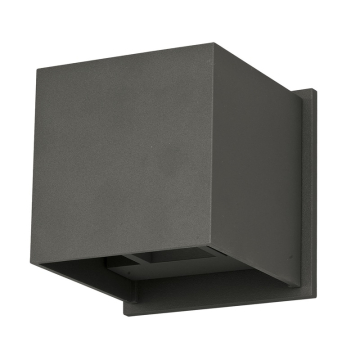 ET2 Alumilux Cube LED Outdoor Wall Sconce - Up + Down Light - 3000K - 316 Lumens - 120V - Bronze