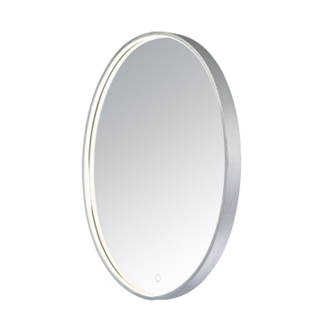 ET2 Oval LED Mirror - CCT Selectable - 1,100 Lumens - 120V - Brushed Aluminum