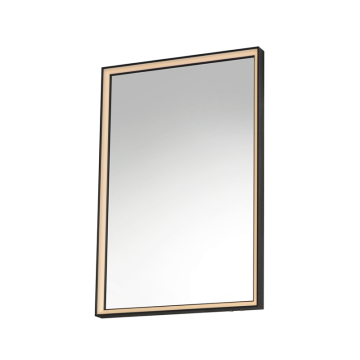ET2 Bevel 24"x30" LED Mirror - CCT Selectable - 120V - Brushed Black
