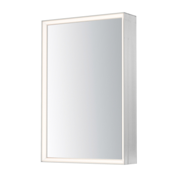 ET2 Bevel 24" x 36" Medicine Cabinet LED Mirror - 1,500 Lumens - 47W - 3000K - 120-277V - Satin Nickel