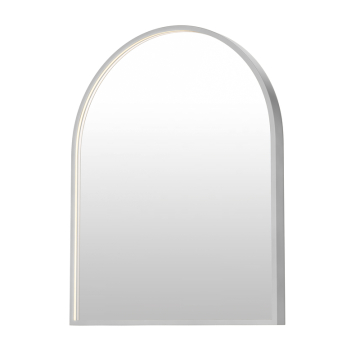 ET2 Elisse 24'' x 30'' Arch LED Mirror - 800 Lumens - 44W - 3000K - 120V - Satin Nickel