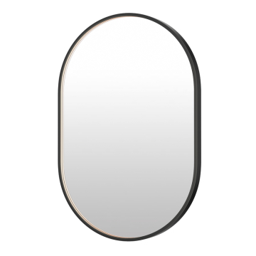 ET2 Elisse 24" x 36" Oval LED Mirror - 350 Lumens - 45W - 3000K - 120V - Black