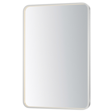 ET2 Elisse 24'' x 36'' Rectangle LED Mirror - 1,700 Lumens - 52W - 3000K - 120V - Satin Nickel