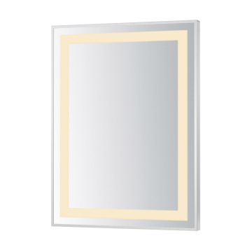 ET2 Framed 24" x 32" LED Mirror - 950 Lumens - 37W - CCT Selectable - 120V - Satin Nickel