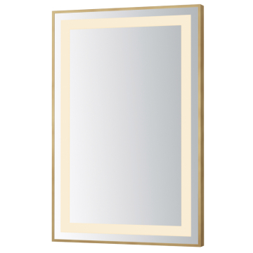 ET2 Framed 24" x 36" LED Mirror - 1,050 Lumens - 42W - CCT Selectable - 120V - Gold