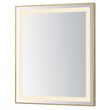 ET2 Framed 30" x 36" LED Mirror - 1,200 Lumens - 47W - CCT Selectable - 120V - Gold