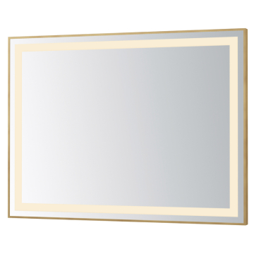 ET2 Framed 48" x 36" LED Mirror - 1,600 Lumens - 63W - CCT Selectable - 120V - Gold