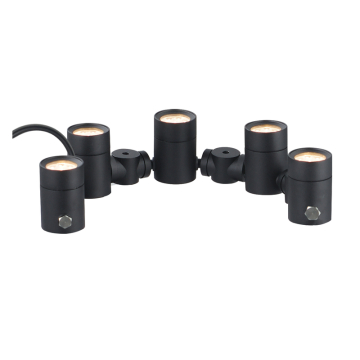 ET2 Tree Hugger 5-Light Tree Spot Light - 1,620 Lumens - 5W - 3000K - 12V - Black