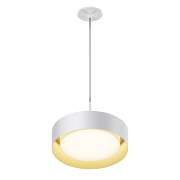 ET2 Echo 13" LED Pendant - CCT Selectable - 1,200 Lumens - 120-277V - White / Gold
