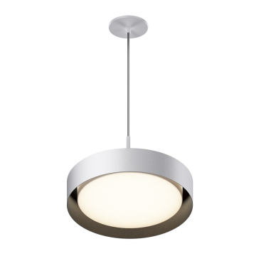 ET2 Echo 16" LED Pendant - CCT Selectable - 1,500 Lumens - 120-277V - White / Black