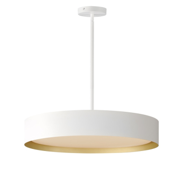 ET2 Echo 24" LED Pendant - CCT Selectable - 2,400 Lumens - 120-277V - White / Gold