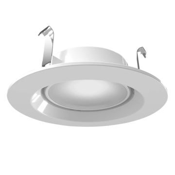 RAB ECLIPSE 4" Retrofit LED Downlight w/ Nightlight - Smooth Trim - 7.5W - CCT Selectable - 759 Lumens - 120V - White