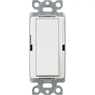 Lutron Claro Single-Pole Switch - 15A - White