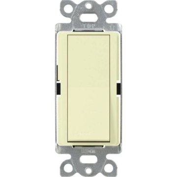 Lutron Claro Single-Pole Switch - 15A - Almond
