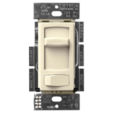 Lutron Skylark Contour LED+ Dimmer - Single Pole / 3-Way - Almond