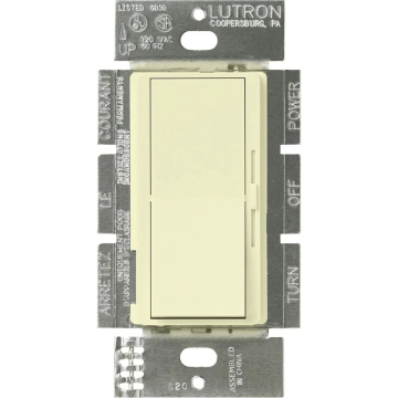 Lutron Diva 0-10V LED Dimmer - Single-Pole / 3-Way - 8A - 120-277V - Almond