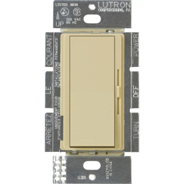 Lutron Diva 0-10V LED Dimmer - Single-Pole / 3-Way - 8A - 120-277V - Ivory