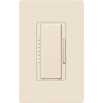 Lutron Maestro Magnetic Low-Voltage Dimmer - 450W Max - 120V - Light Almond