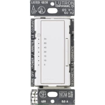 Lutron Maestro Countdown Timer - Multi-Location - White