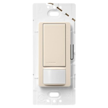 Lutron Maestro Occupancy Sensor Switch - Single-Pole - Light Almond